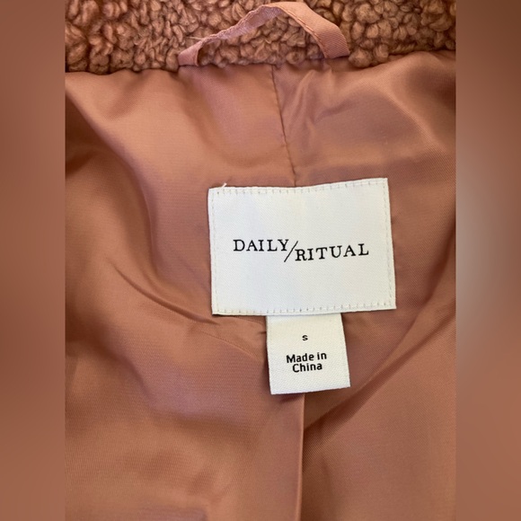 Daily Ritual Soft Mauve Coat - Picture 2 of 2